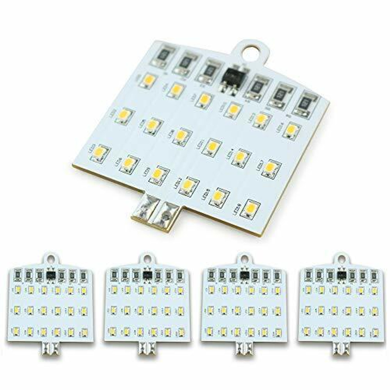 Leisure LED 4-Pack 12 Volt Replacement Bulb 921 T10 194 Wedge LED Bulb RV  Camper Trailer LED Interior Light Bulbs 18 SMD Warm White (Warm White  3500K, 4-Pack) - Leisure RV Parts