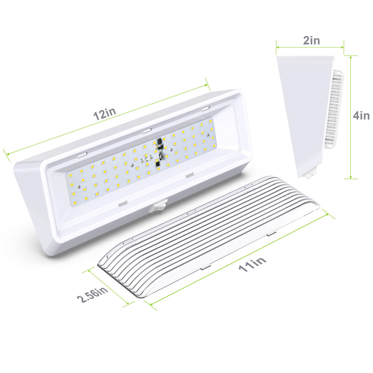 Leisure LED LED RV Exterior Porch Utility Light XL 12v 650 Lumen Lighting Fixture White Base