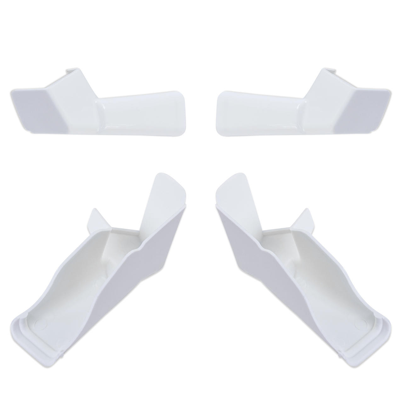 White RV Rain Gutter Spout Extensions 3 1/2 inch 4 Pack