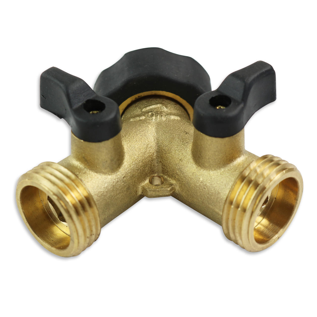 RV Travel Trailer Camper ¾ Water Hose 2 Way Brass Y Valve Adapter