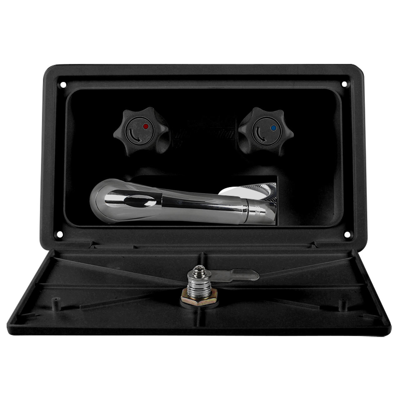 *RV BLACK EXTERIOR SHOWER BOX KIT OUTSIDE FAUCET Exterior Parts