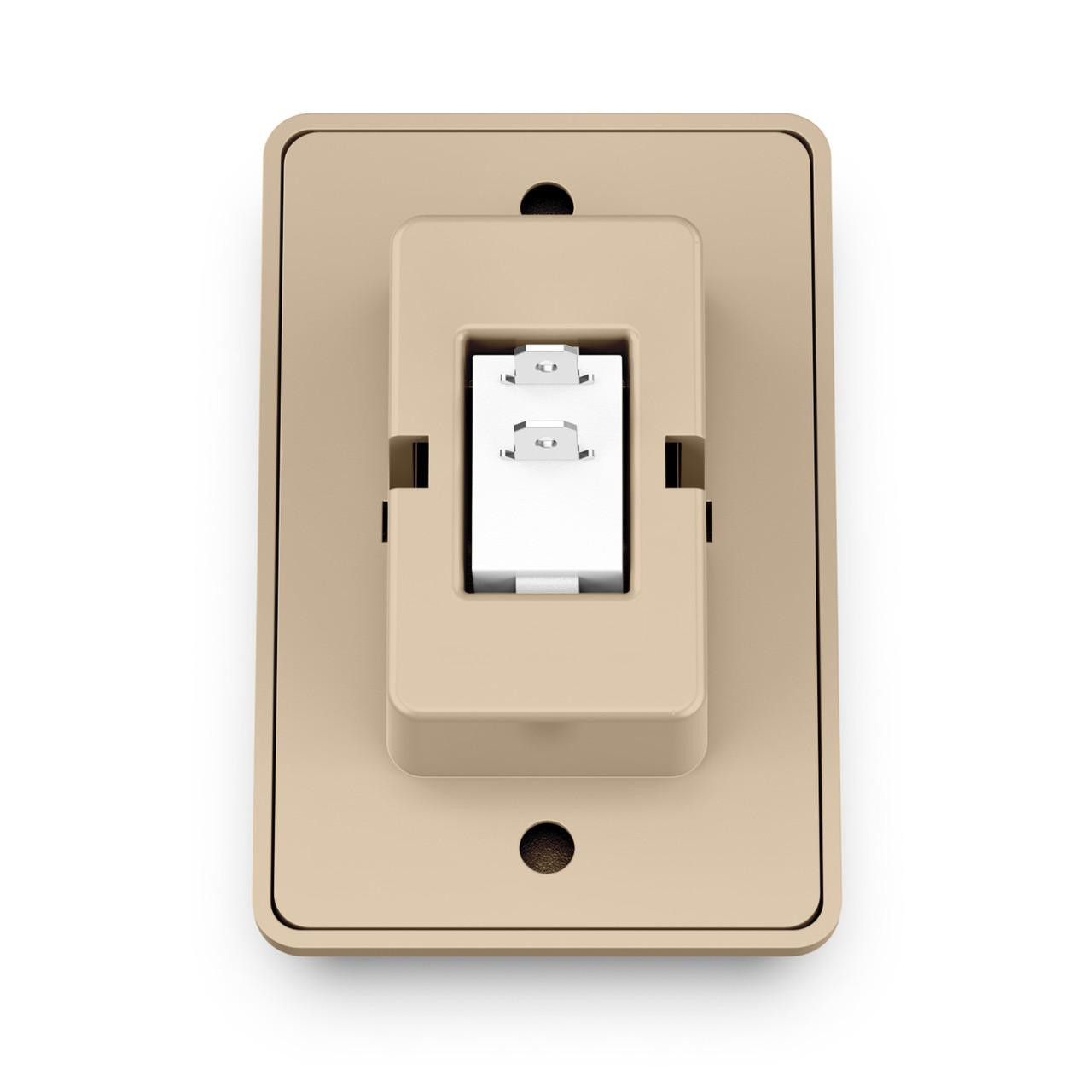  Leisure LED Modern Single SPST On-Off Switch with Bezel, 12-Volt, for RV, Trailer, Camper, with Label Sticker 