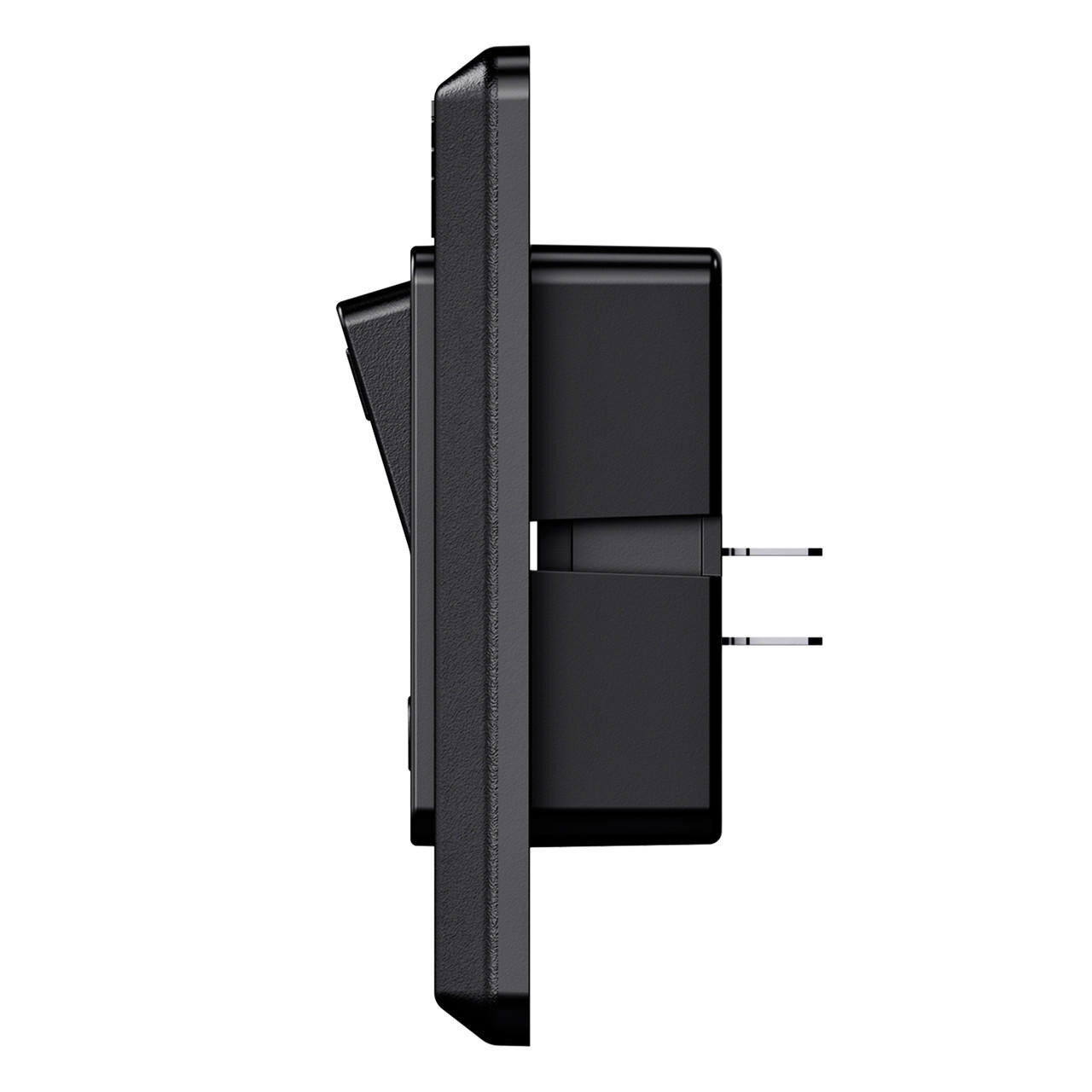 Leisure LED Modern Double SPST On-Off Switch with Bezel, 12-Volt, for RV, Trailer, Camper, with Label Sticker