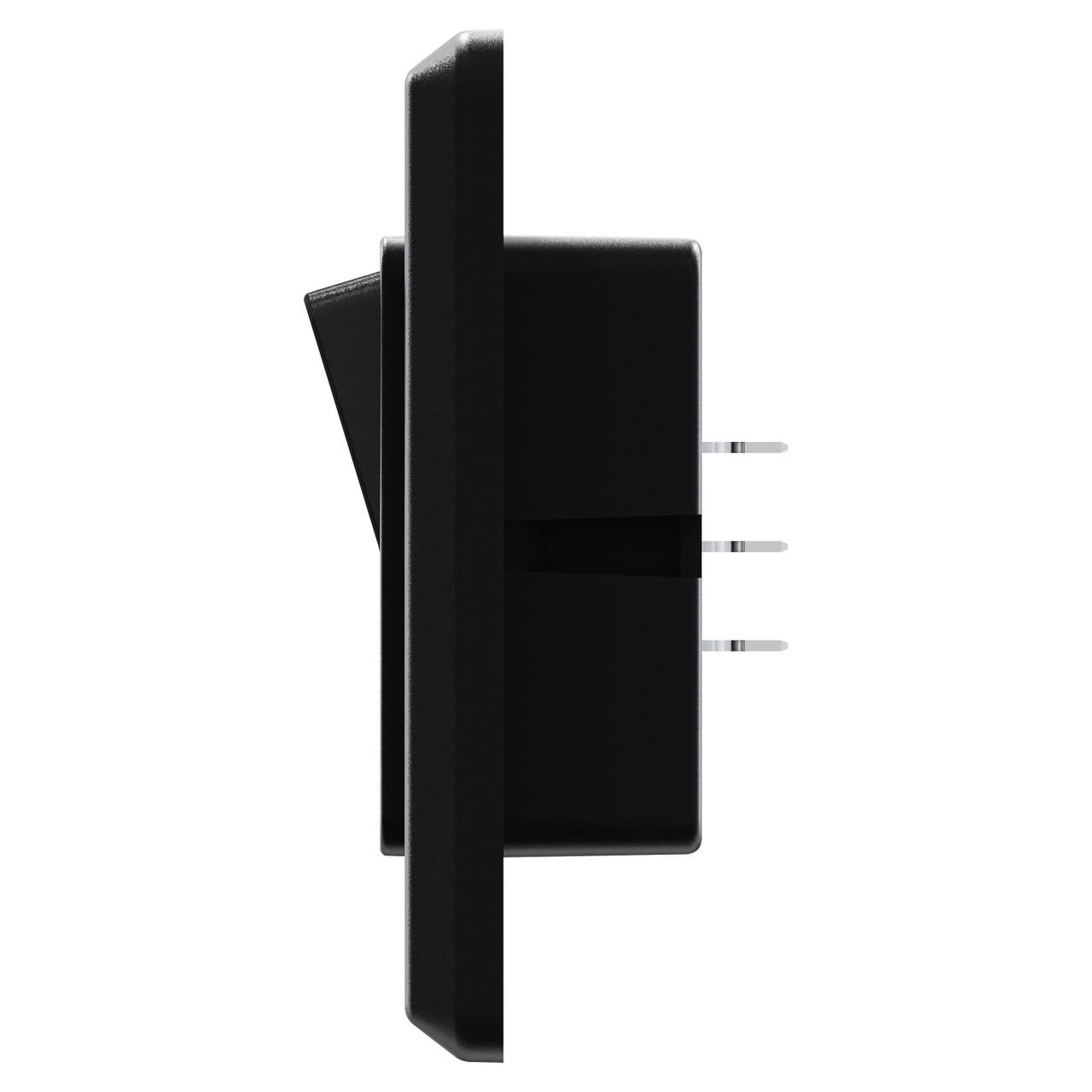  Leisure LED Modern Single SPDT On-Off Switch with Bezel, 12-Volt, for RV, Trailer, Camper 