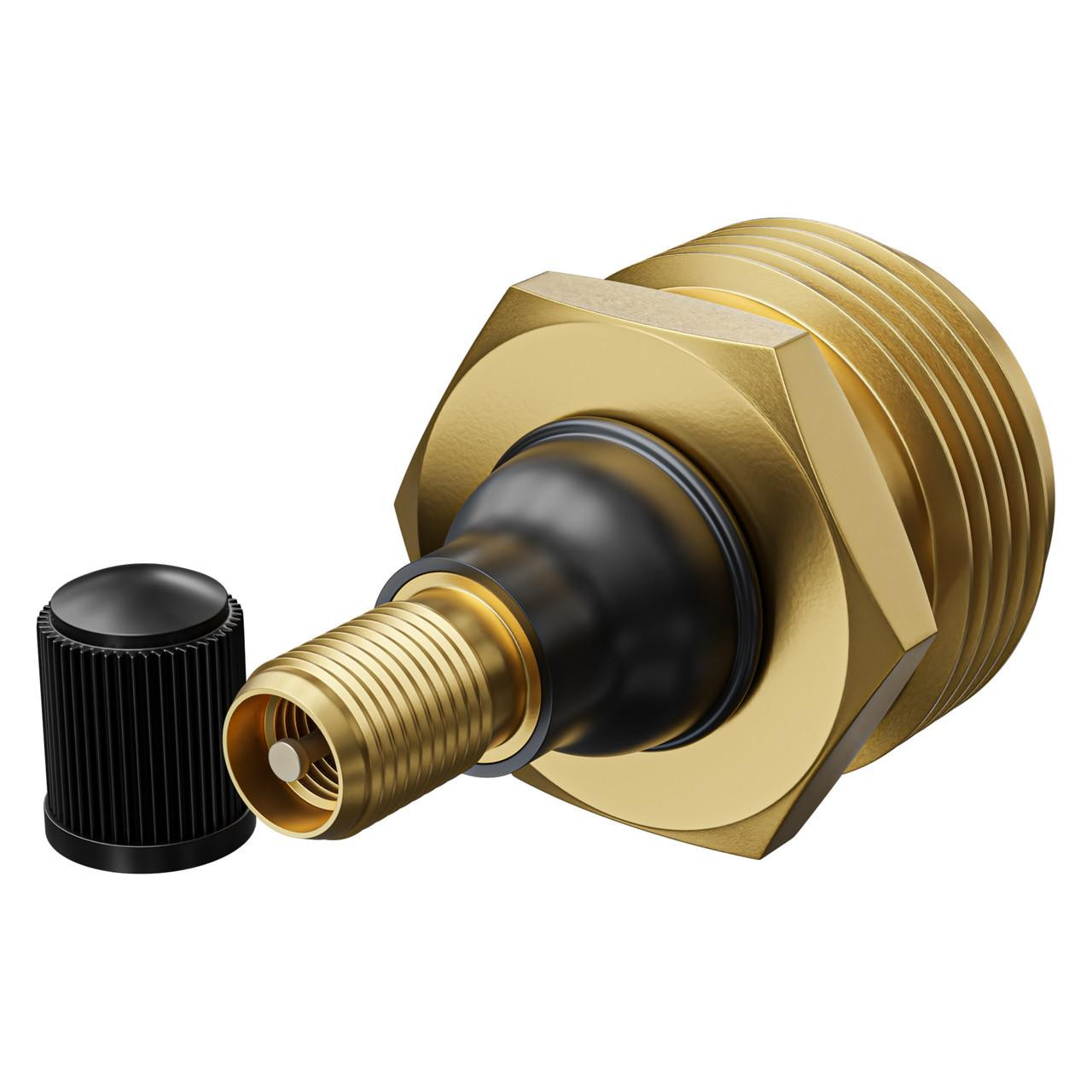 Leisure Coachworks RV Water Blow Out Plug Adapter for Winterization 3/4” GHT Male Connector to Schrader Valve to Blow Out RV, Trailer, Campers, Motorhomes, and Travel Trailers Water Lines 