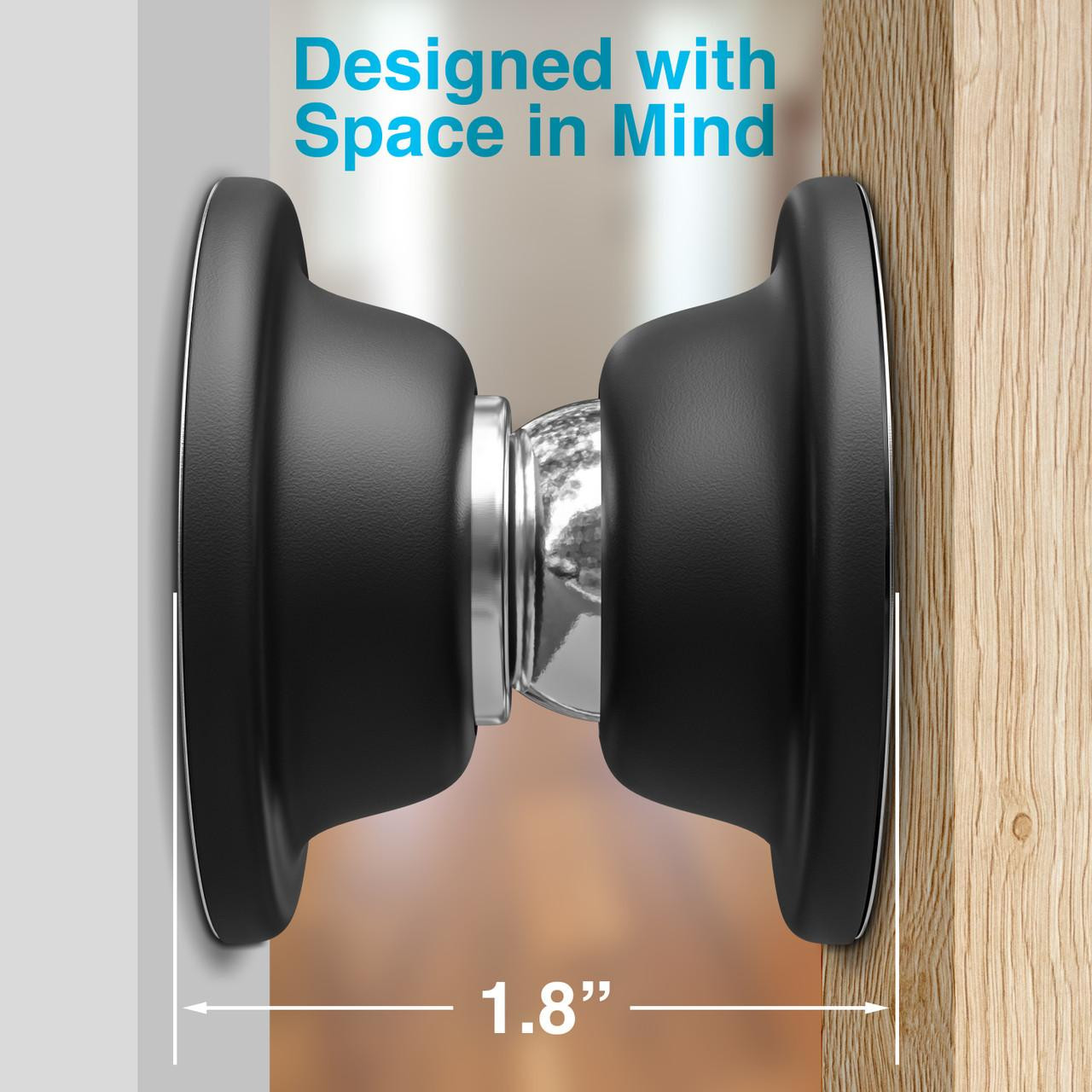  Leisure Locks RV Magnetic Door Catch and Holder Kit for RV Baggage Storage Door Campers Trailers and Motor Homes (Black) 