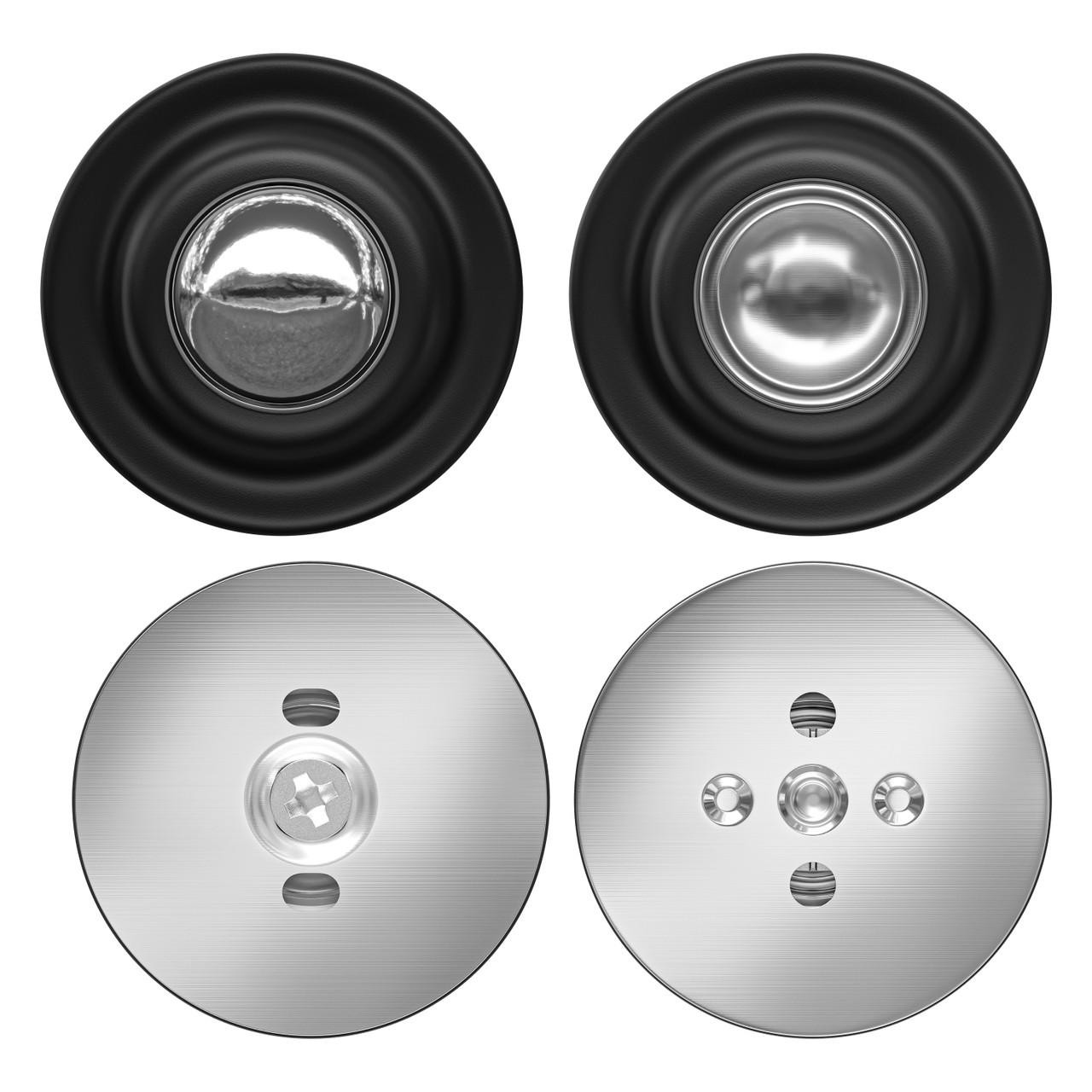  Leisure Locks RV Magnetic Door Catch and Holder Kit for RV Baggage Storage Door Campers Trailers and Motor Homes (Black) 