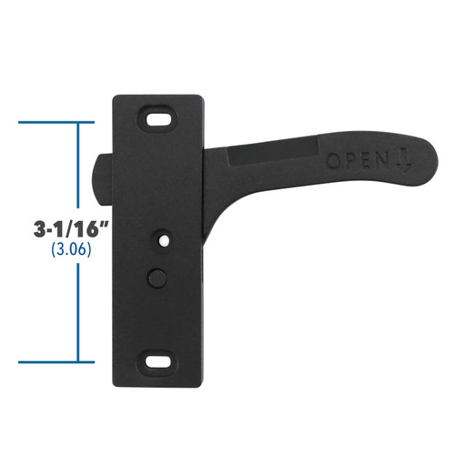 Aluminum RV- Screen Door Latch Right Hand Handle Kit - Camper Motorhome Travel Trailer