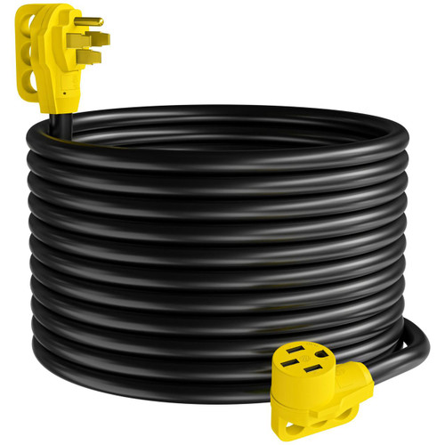 Leisure Cords 50 amp RV Power Extension Cord with LED Power indictor - 50 Amp Male to 50 Amp Female Standard Plug 50 Foot  Leisure Cords 50 amp RV Power Extension Cord with LED Power indictor - 50 Amp Male to 50 Amp Female Standard Plug 50 Foot