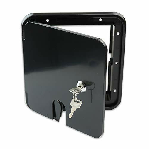 Leisure Cords RV Camper Trailer Motorhome Power Cord Hatch Electrical Access Door Black-1803SB Leisure Cords RV Camper Trailer Motorhome Power Cord Hatch Electrical Access Door Black-1803SB