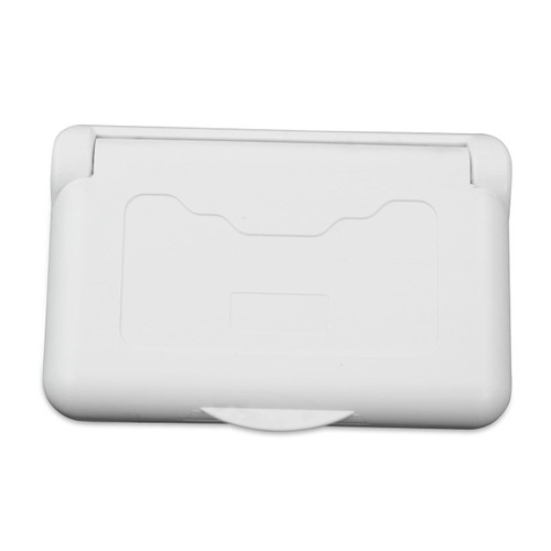 Leisure Cords Weatherproof Duplex Receptacle Cover for RV Trailer RV Outdoor Electrical 15 Amp Outlet White 