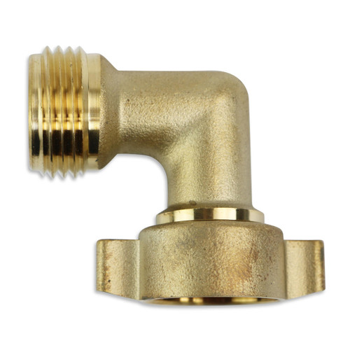 RV Travel Trailer 90 Degree Hose Elbow RV Water Intake Fitting Solid Brass 3/4