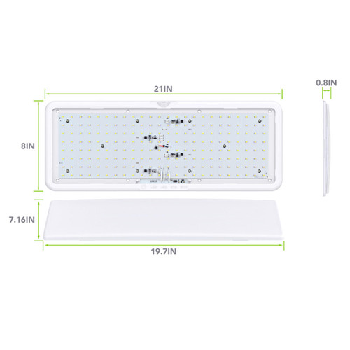 Leisure LED 12V RV LED Ceiling Dome Multi Color Touch Dimmable