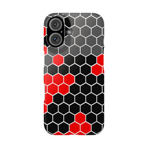 Black and Red Honeycomb Snap Case 1