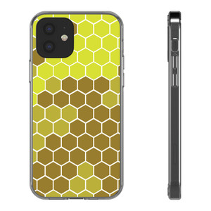 Yellow Honeycomb Clear Case 1