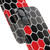 Black and Red Honeycomb Snap Case 3