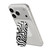 Curvy White Over Black Phone Grip and Stand
