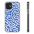 Zig Zag Blue Signature Clear Case