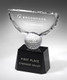Crowned Golf Trophy