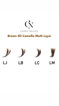 5D Dark Brown Multi Layer Camellia .07