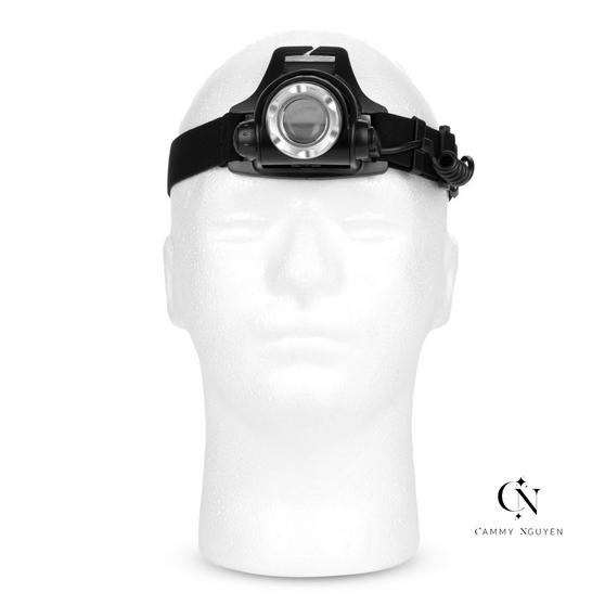 LED Head Lash Light - Battery Operated (UV Clear Adhesive Included)