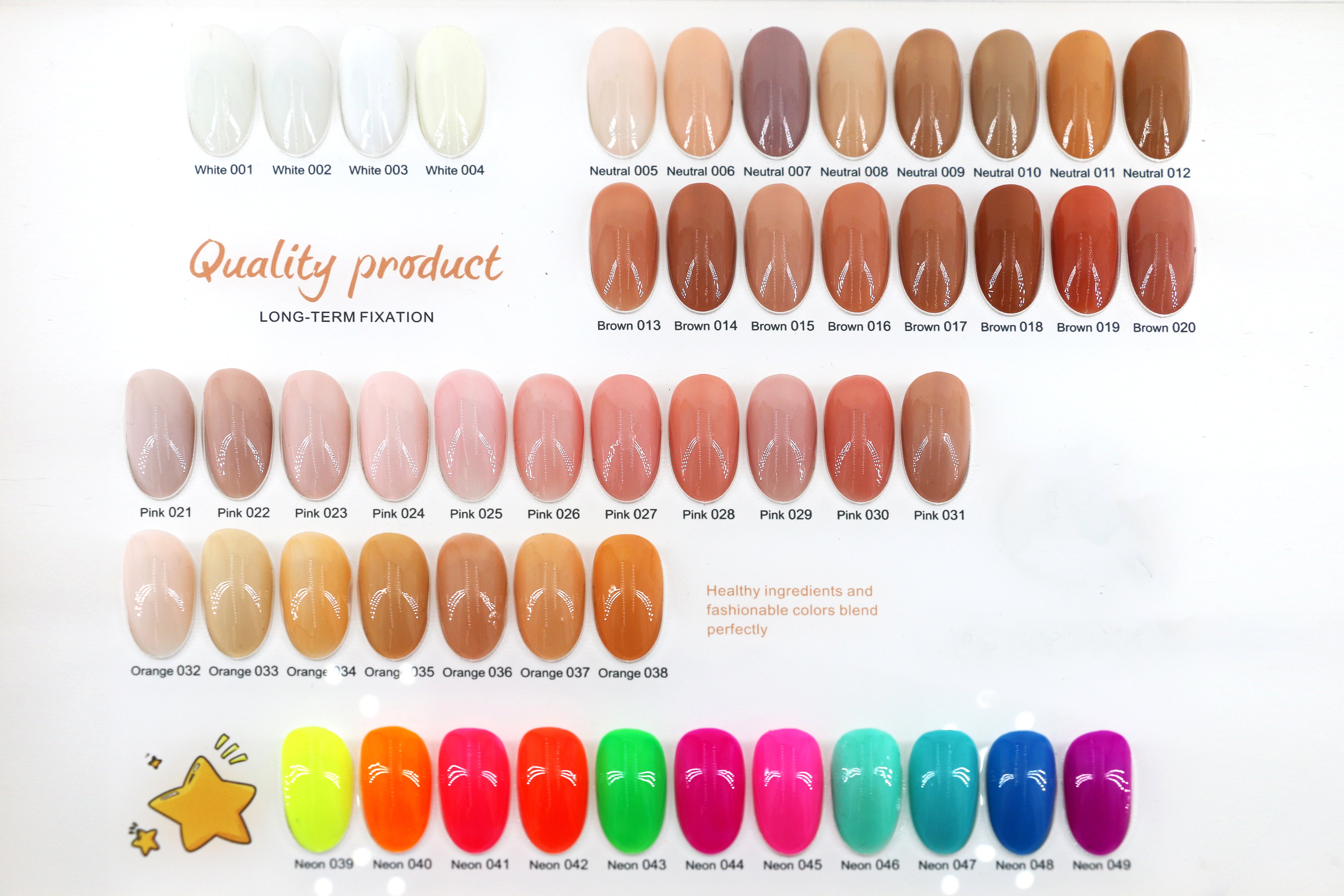 Nail Color Sample Display