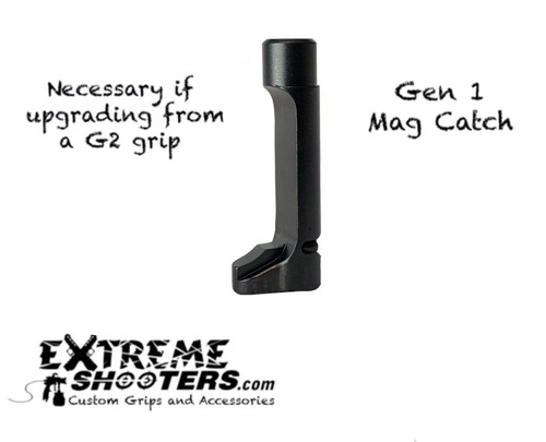 STI gen 1 magazine release made by Dawson Precision for the STI 2011 grip modules.