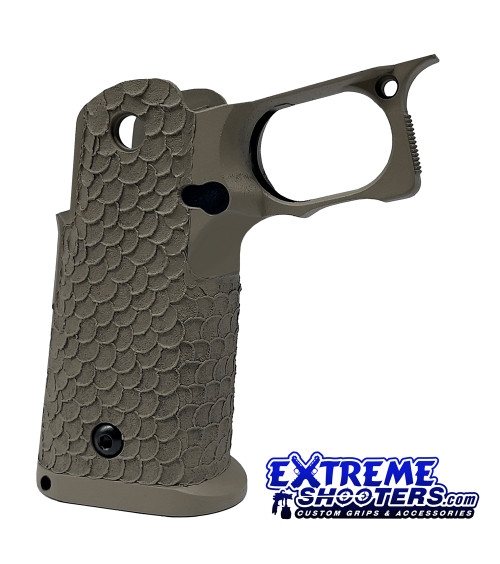 Gen 1 Dragon Scales grip with ERGO Dark Earth color painted