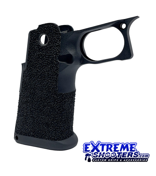 Staccato Gen 2 C2 black grip for a 2011. Grip reduction with custom Tactical texture