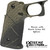 Black hardware featured on this Dragon Scale grip module in OD green and black
