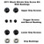 Black Nitride STI 2011 complete grip screw kit with wide body Cheely grip bushings.