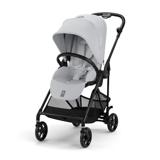 Cybex Melio Carbon グレー Cybex Melio Carbon Pushchair 2025 Fog Grey - bybebé