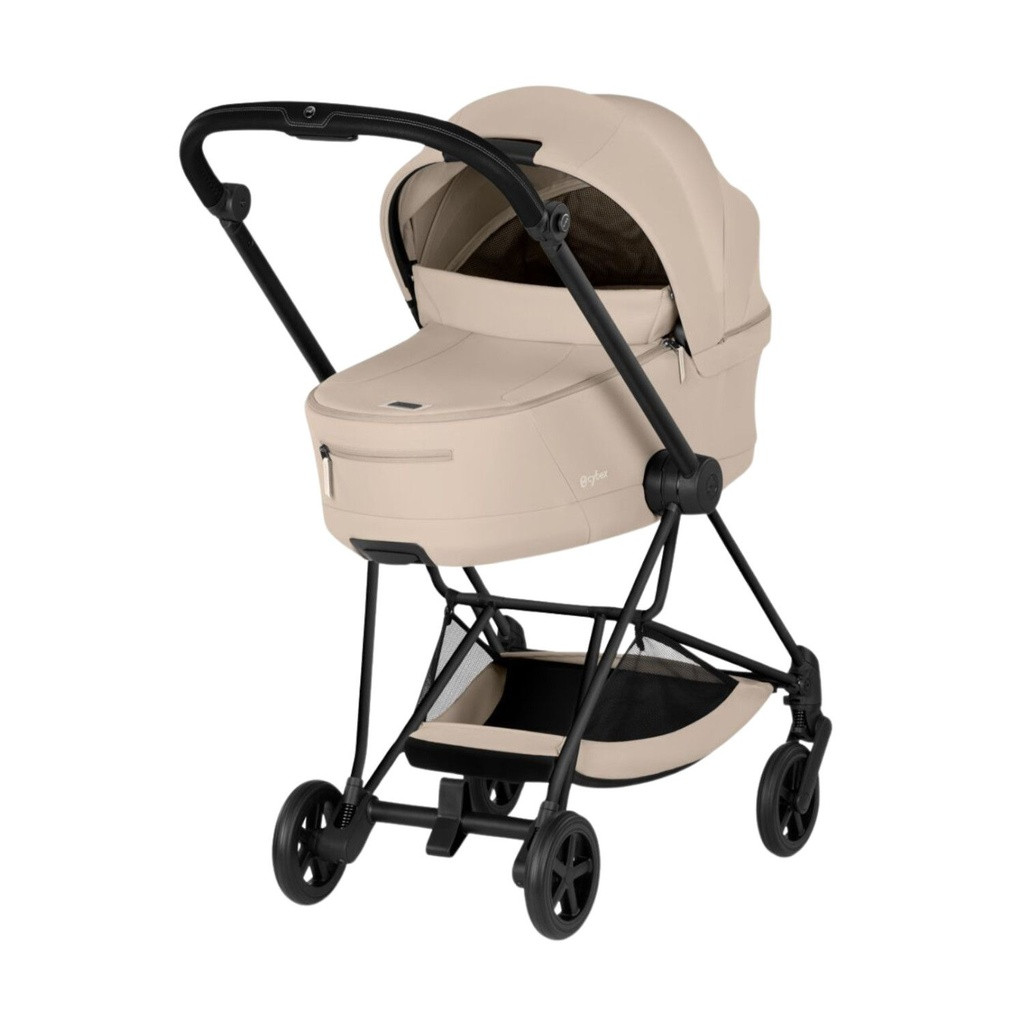 Cybex Comfort MIOS 2026 Matt Black Pushchair + Lux Carrycot Cozy