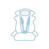 Dos 40/61 aos 125 cm (até aos 6/7 anos)