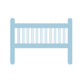 Camas de Grades e Cómodas