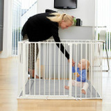 Baby Dan Parque com Grades Olaf Rectangle Branco 79114-10400-1300-10