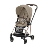 Cybex Duo Carrinho MIOS NG Rosegold Cozy Beige + Alcofa Lux Mirage Grey