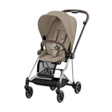 Cybex Duo Carrinho MIOS NG Chrome Brown Cozy Beige + Alcofa Lux Mirage Grey