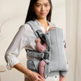 BabyBjörn Porta-Bebé Harmony Woven Mélange Light Grey 088029