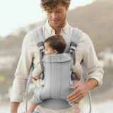 BabyBjörn Porta-Bebé Harmony Woven Mélange Light Grey 088029