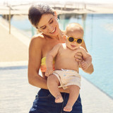 Chicco Óculos de Sol Redondos com Lentes Fumadas Bege +0M