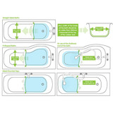 BabyDam Barreira Redutora de Banheira Amarelo