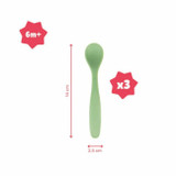 Badabulle 5 Colheres Flexíveis Pastel B005419