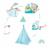 Badabulle Tenda Tipi com Proteção Solar Jungle B038000