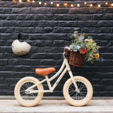Banwood Bicicleta Equilíbrio First Go Creme Estrelas +3 Anos