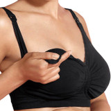 Carriwell Sutiã de Amamentação Almofadado Carri-Gel Preto L 3422