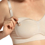 Carriwell Sutiã de Maternidade e Amamentação Original Bege L 3052
