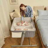 Chicco Berço Co-Sleeping Next2Me Twins Magnet Grey 06087077680000
