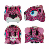 Crazy Safety Capacete de Criança 49-55cm Leopardo Rosa 100301-01-01