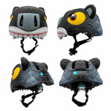 Crazy Safety Capacete de Criança 49-55cm Pantera Preto 100101-04-01